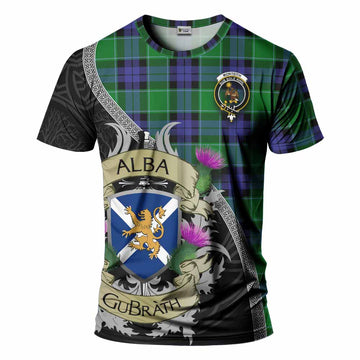 Monteith Tartan Family Crest T-Shirt Lion Rampant Royal Thistle Shield Celtic Inspired Kid's Shirt - Tartan Vibes Clothing