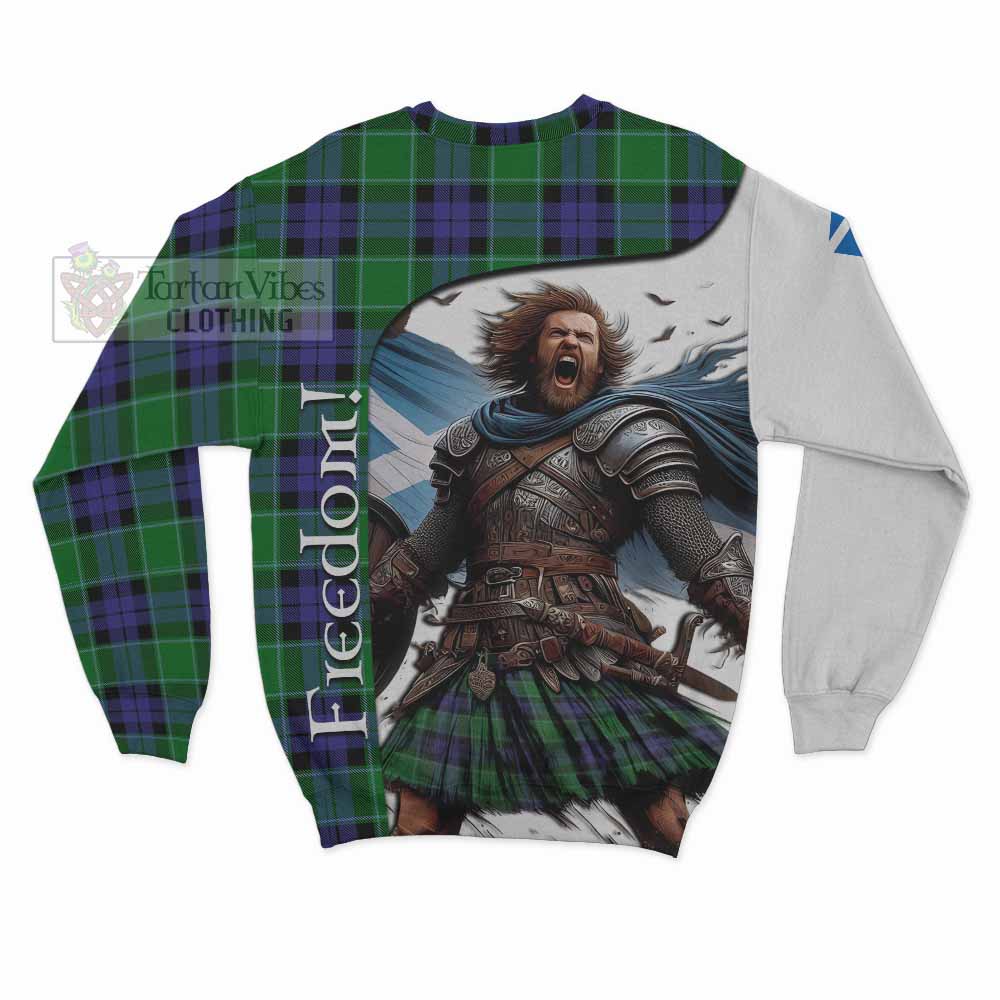 Monteith Crest Tartan Sweatshirt Inspired by the Freedom of Scottish Warrior - Tartan Vibes Clothing