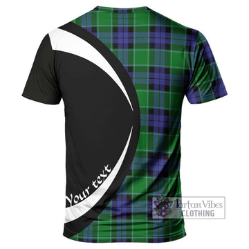 Monteith Tartan T-Shirt with Family Crest Circle Style