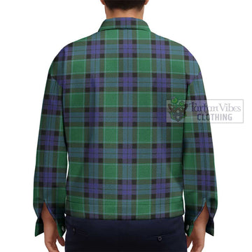 Monteith Tartan Unisex Lapel Cotton Jacket