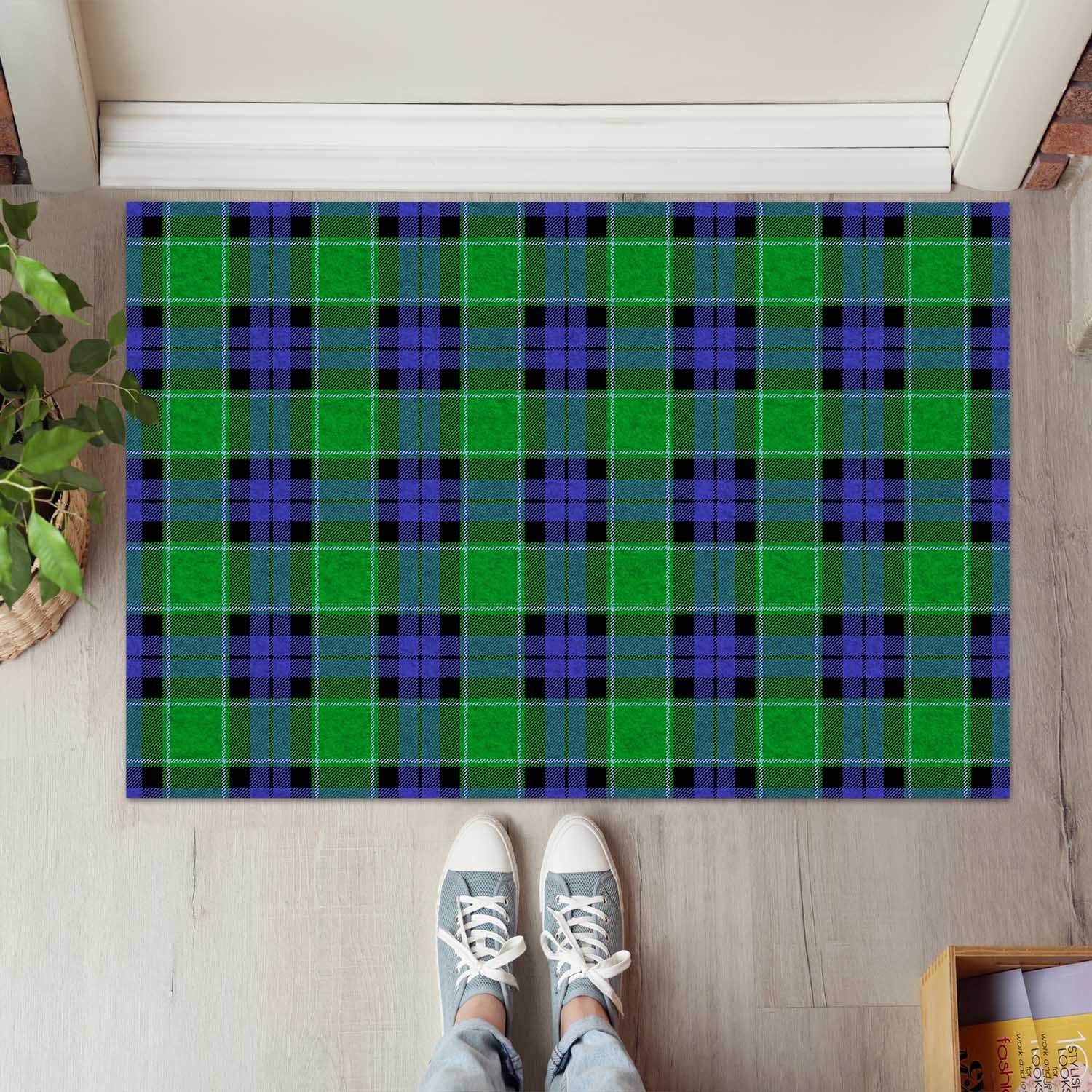 Monteith Tartan Rubber Doormat - Tartan Vibes Clothing