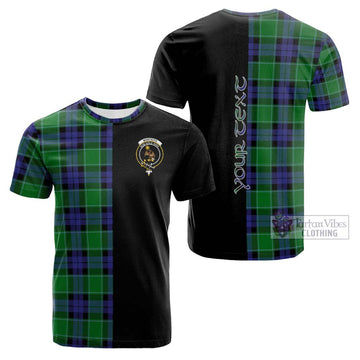 Monteith Tartan Cotton T-shirt with Family Crest and Half Of Me Style