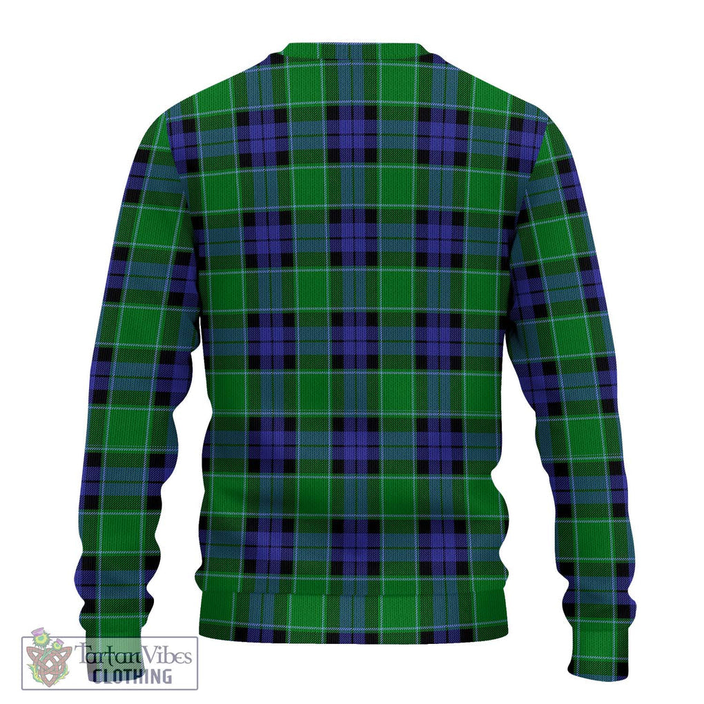 Monteith Tartan Knitted Sweater with Family Crest DNA In Me Style - Tartanvibesclothing Shop