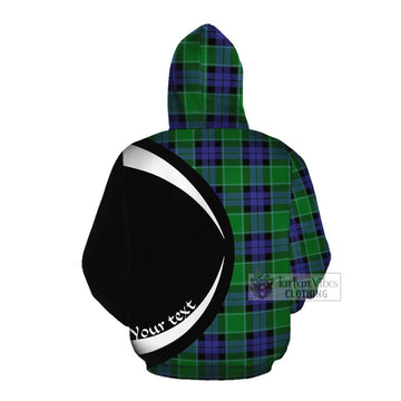 Monteith Tartan Cotton Hoodie with Family Crest Circle Style Pullover Hoodie - Tartan Vibes Clothing