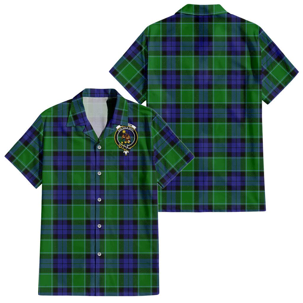 monteith-tartan-short-sleeve-button-down-shirt-with-family-crest