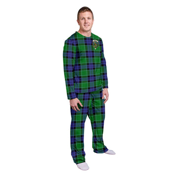 Monteith Tartan Pajamas Family Set with Family Crest