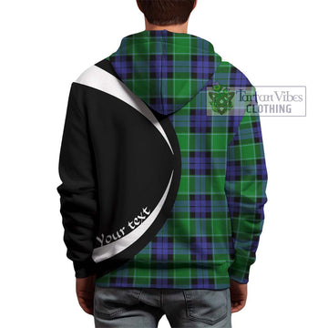 Monteith Tartan Hoodie with Family Crest Circle Style