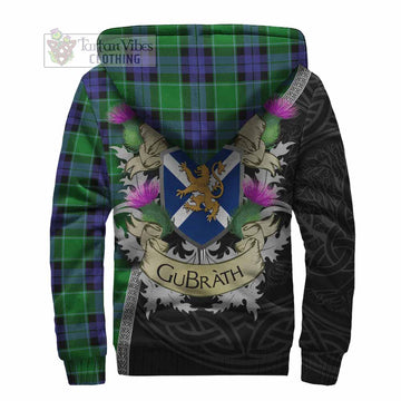 Monteith Tartan Family Crest Sherpa Hoodie Lion Rampant Royal Thistle Shield Celtic Inspired - Tartan Vibes Clothing