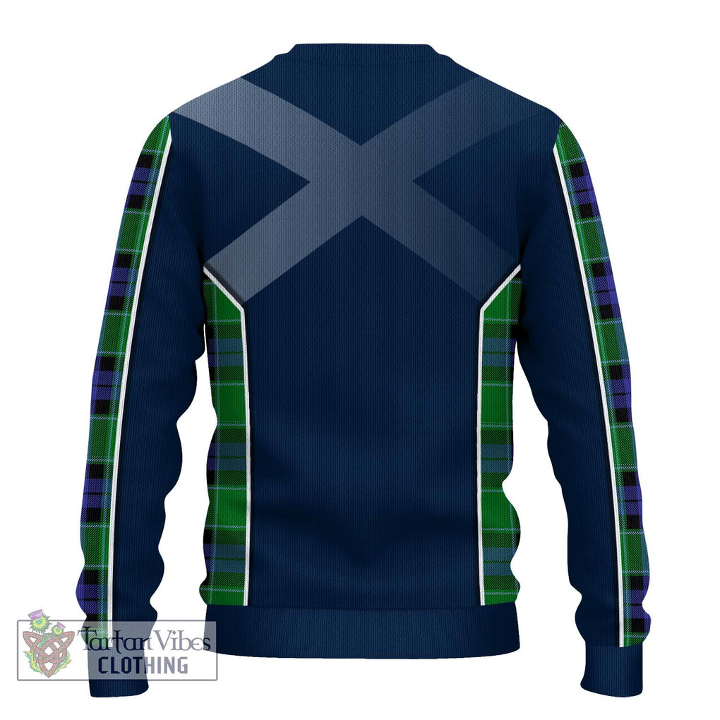 Monteith Tartan Knitted Sweater with Family Crest and Lion Rampant Vibes Sport Style - Tartan Vibes Clothing