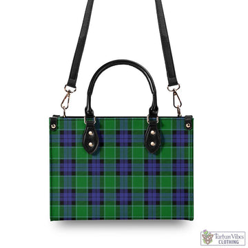 Monteith Tartan Luxury Leather Handbags - Tartan Vibes Clothing