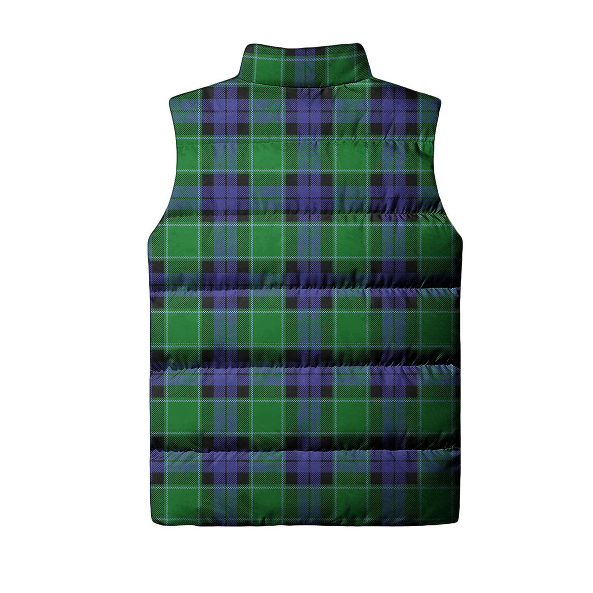 Monteith Tartan Sleeveless Puffer Jacket with Family Crest - Tartan Vibes Clothing