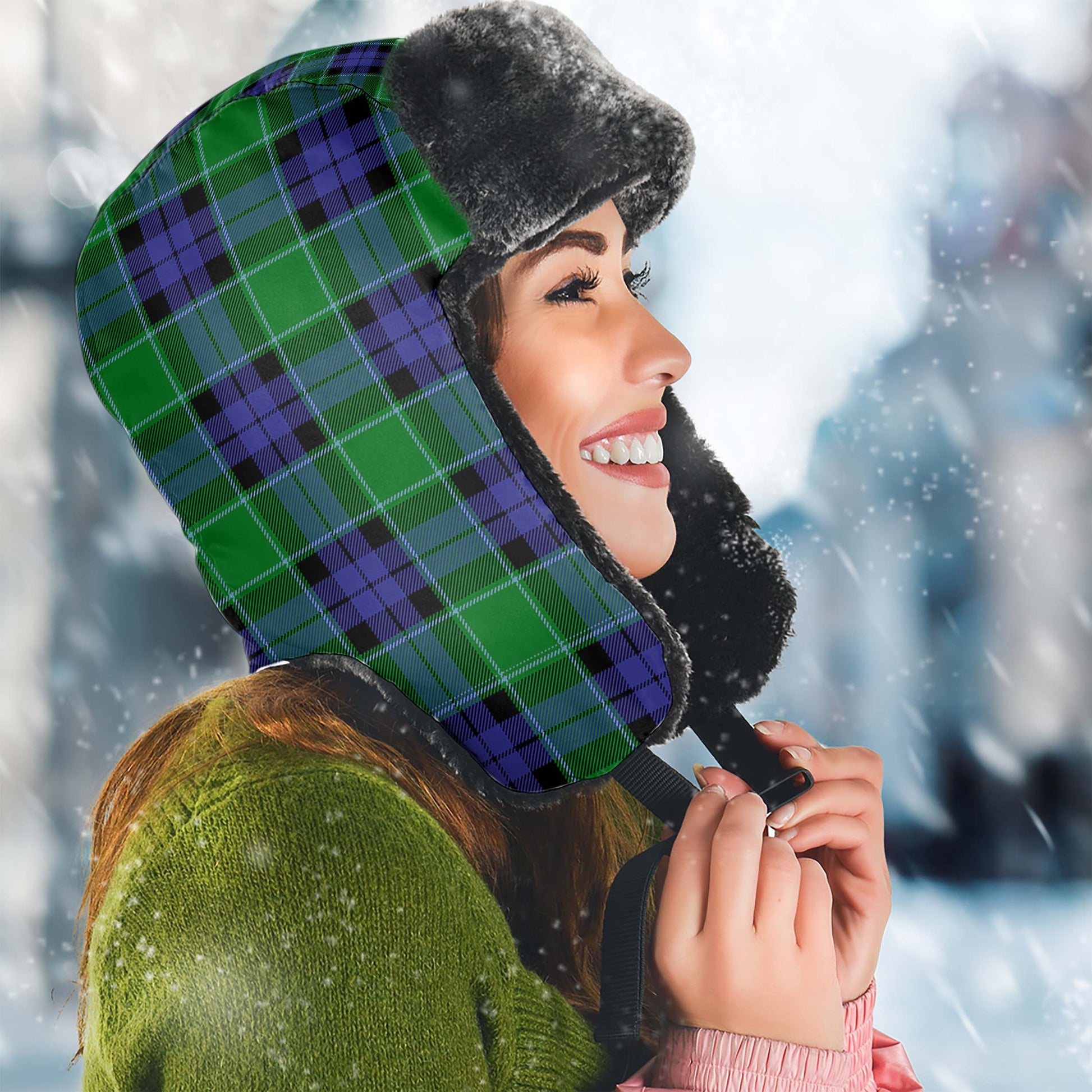 Monteith Tartan Winter Trapper Hat - Tartanvibesclothing