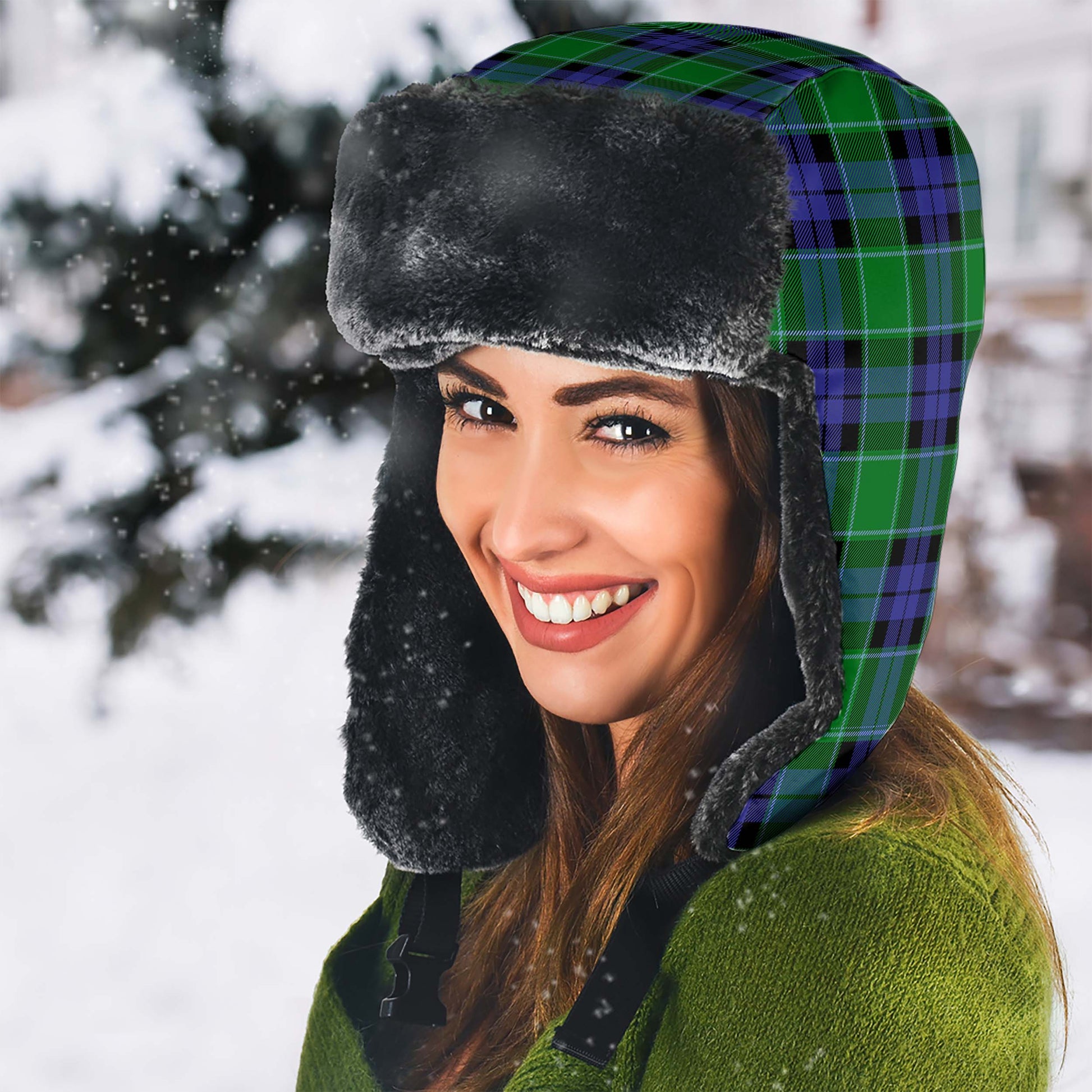 Monteith Tartan Winter Trapper Hat - Tartanvibesclothing