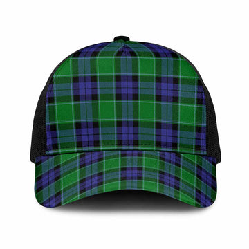 Monteith Tartan Mesh Trucker Cap One Size (Adjustable) Black - Tartan Vibes Clothing