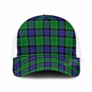 Monteith Tartan Mesh Trucker Cap One Size (Adjustable) White - Tartan Vibes Clothing