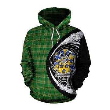 Montgomery Irish Clan Cotton Hoodie Celtic Circle Style Pullover Hoodie XS - Tartan Vibes Clothing