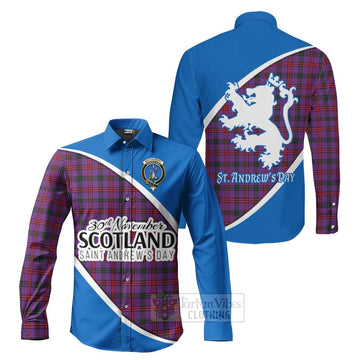 Montgomery Family Crest Tartan Long Sleeve Button Shirt Celebrate Saint Andrew's Day in Style