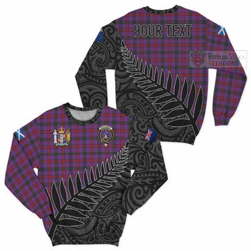 Montgomery Crest Tartan Sweatshirt with New Zealand Silver Fern Half Style