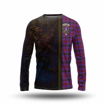 Montgomery Tartan Family Crest Long Sleeve T-Shirt Alba Gu Brath Be Brave Lion Ancient Style Unisex - Tartan Vibes Clothing