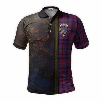 Montgomery Tartan Family Crest Polo Shirt Alba Gu Brath Be Brave Lion Ancient Style