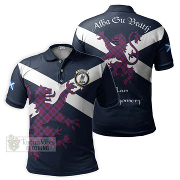 Montgomery Tartan Lion Rampant Polo Shirt Proudly Display Your Heritage with Alba Gu Brath and Clan Name