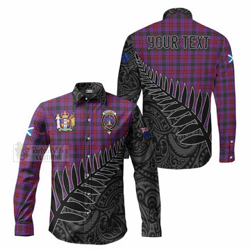 Montgomery Crest Tartan Long Sleeve Button Shirt with New Zealand Silver Fern Half Style