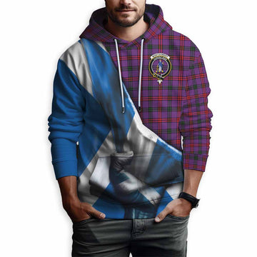 Montgomery Tartan Hoodie with Family Crest Scotland Patriotic Style