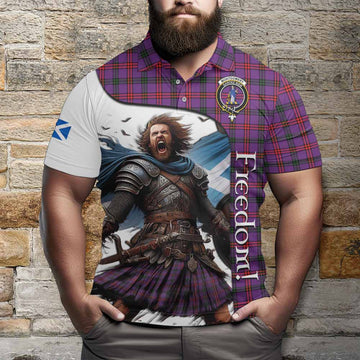 Montgomery Crest Tartan Polo Shirt Inspired by the Freedom of Scottish Warrior