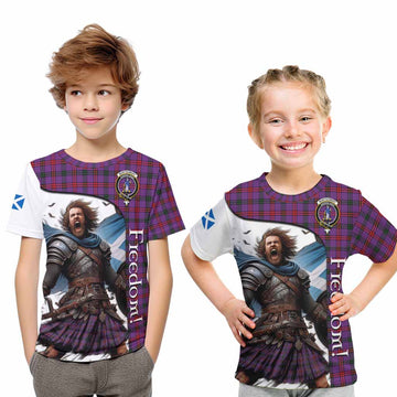 Montgomery Crest Tartan Kid T-Shirt Inspired by the Freedom of Scottish Warrior