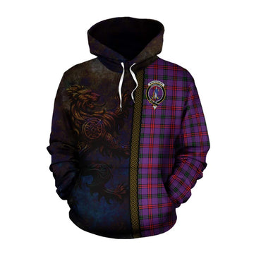 Montgomery Tartan Family Crest Cotton Hoodie Alba Gu Brath Be Brave Lion Ancient Style Pullover Hoodie XS - Tartan Vibes Clothing