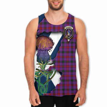 Montgomery Tartan Family Crest Men's Tank Top Scottish Thistle Celtic Inspired Men - Tartan Vibes Clothing