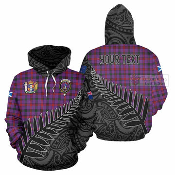 Montgomery Crest Tartan Hoodie with New Zealand Silver Fern Half Style