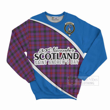 Montgomery Family Crest Tartan Sweatshirt Celebrate Saint Andrew's Day in Style