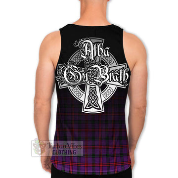 Montgomery Tartan Men's Tank Top Featuring Alba Gu Brath Family Crest Celtic Inspired