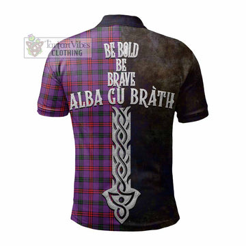 Montgomery Tartan Family Crest Polo Shirt Alba Gu Brath Be Brave Lion Ancient Style