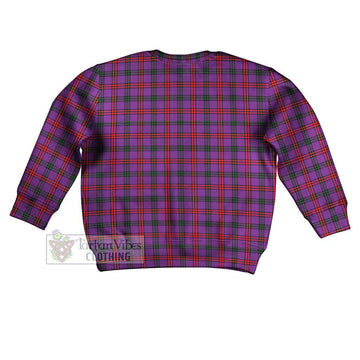 Montgomery Tartan Kid Ugly Sweater with Family Crest