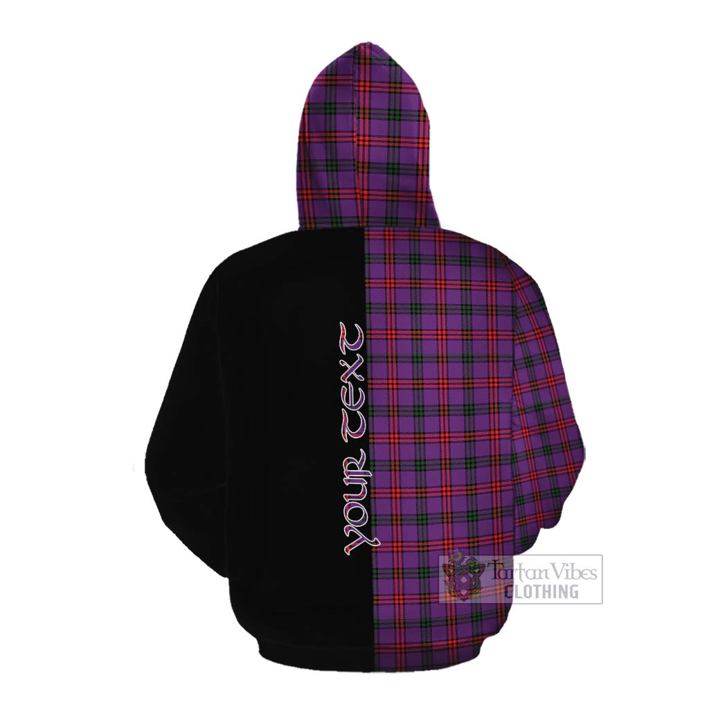 Tartan Vibes Clothing Montgomery Tartan Cotton Hoodie with Family Crest and Half Of Me Style