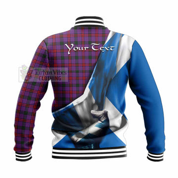 Montgomery Tartan Baseball Jacket with Family Crest Scotland Patriotic Style