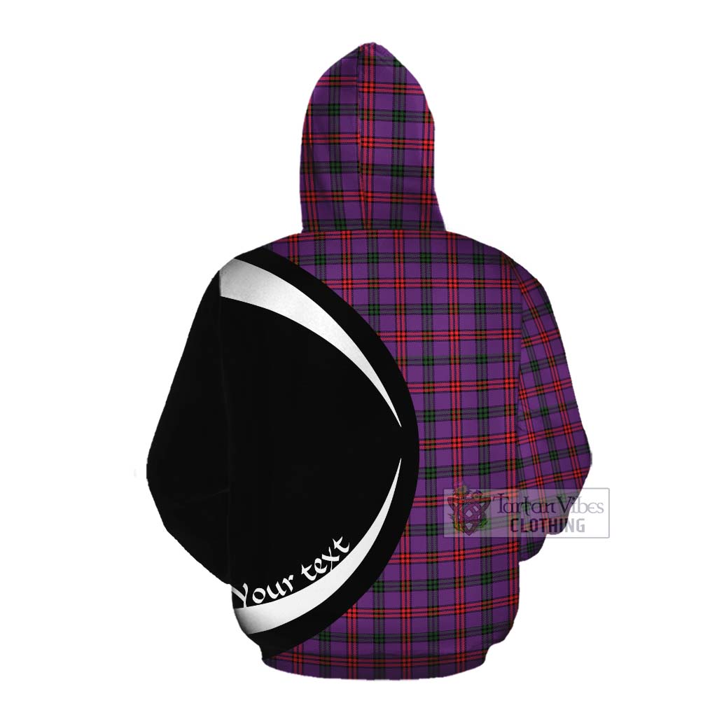 Tartan Vibes Clothing Montgomery Tartan Cotton Hoodie with Family Crest Circle Style