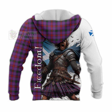 Montgomery Crest Tartan Knitted Hoodie Inspired by the Freedom of Scottish Warrior