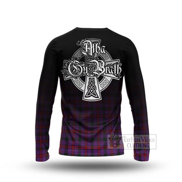 Montgomery Tartan Long Sleeve T-Shirt Featuring Alba Gu Brath Family Crest Celtic Inspired