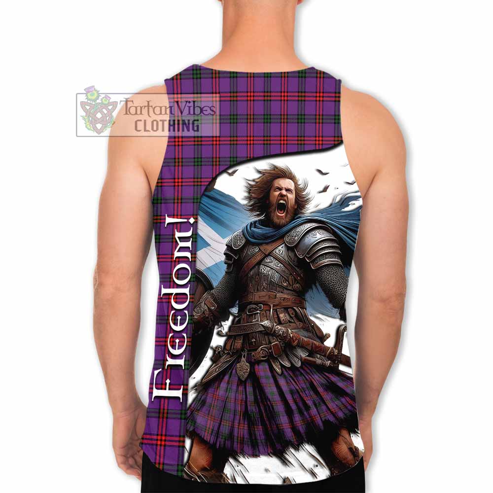 Tartan Vibes Clothing Montgomery Crest Tartan Men's Tank Top Inspired by the Freedom of Scottish Warrior