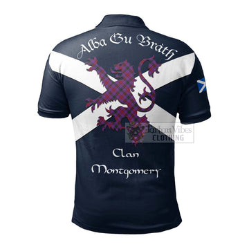 Montgomery Tartan Lion Rampant Polo Shirt Proudly Display Your Heritage with Alba Gu Brath and Clan Name