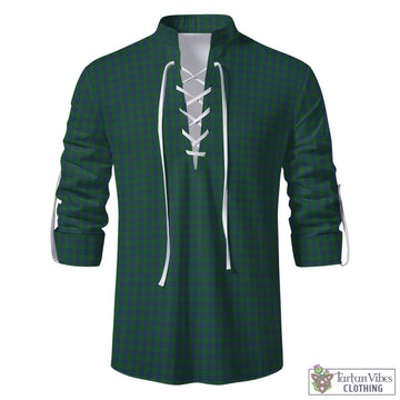 Montgomery Tartan Men's Scottish Traditional Jacobite Ghillie Kilt Shirt