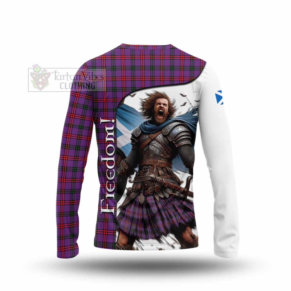 Tartan Vibes Clothing Montgomery Crest Tartan Long Sleeve T-Shirt Inspired by the Freedom of Scottish Warrior