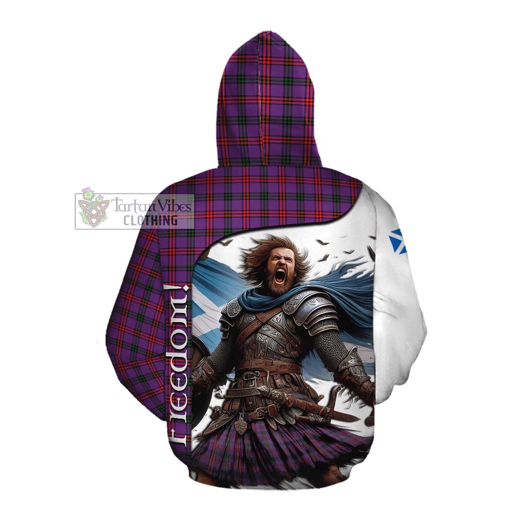 Tartan Vibes Clothing Montgomery Crest Tartan Cotton Hoodie Inspired by the Freedom of Scottish Warrior