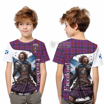 Montgomery Crest Tartan Kid T-Shirt Inspired by the Freedom of Scottish Warrior