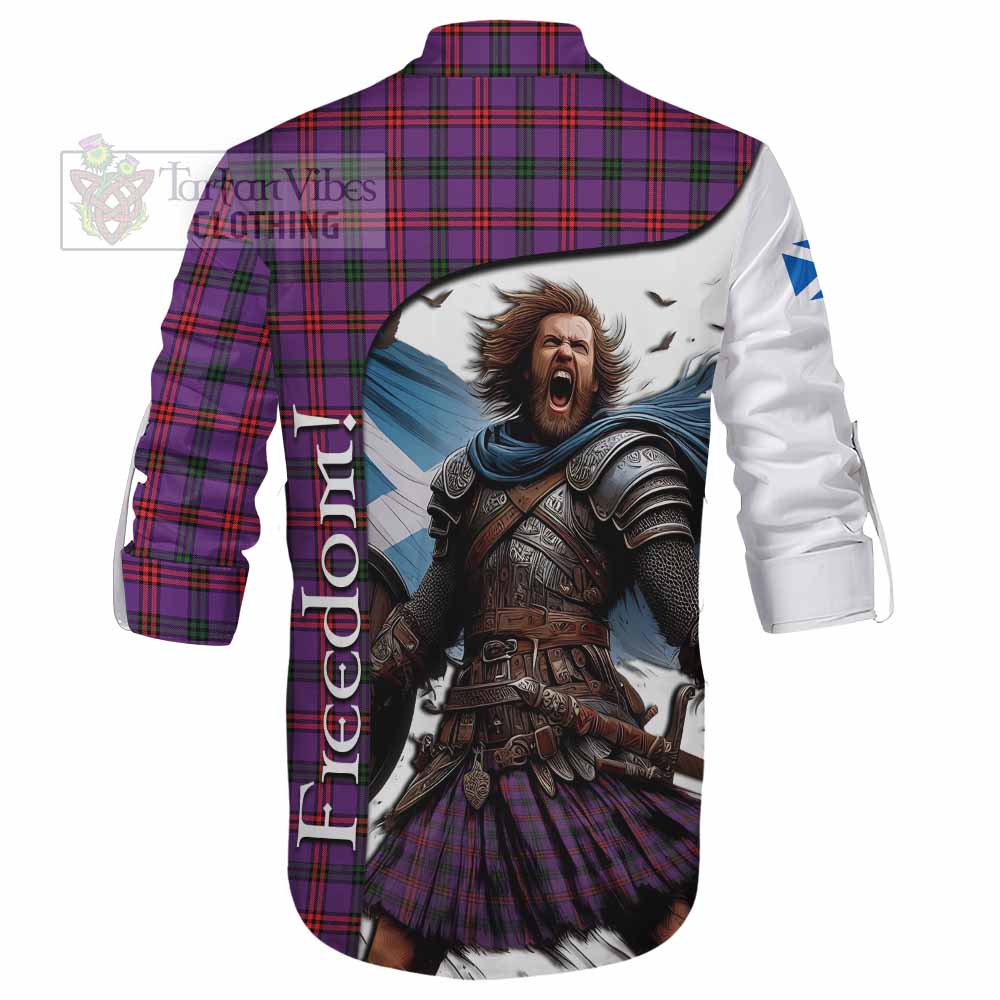 Tartan Vibes Clothing Montgomery Crest Tartan Ghillie Kilt Shirt Inspired by the Freedom of Scottish Warrior