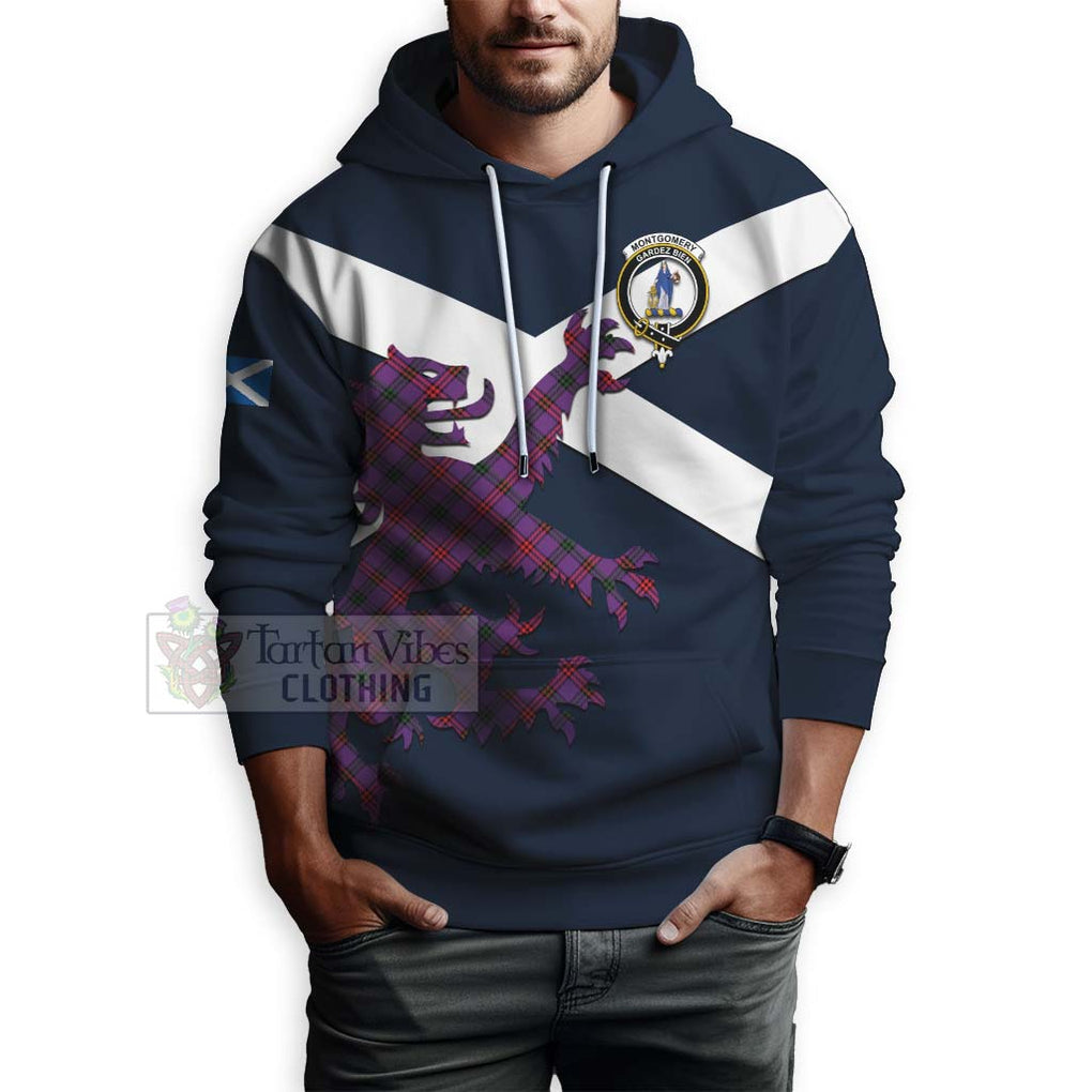 Tartan Vibes Clothing Montgomery Tartan Lion Rampant Hoodie – Proudly Display Your Heritage with Alba Gu Brath and Clan Name