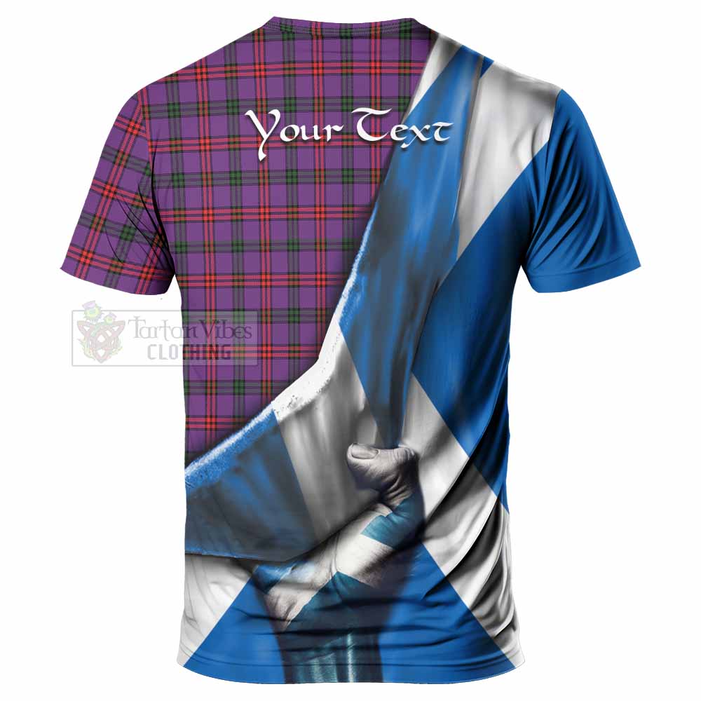 Tartan Vibes Clothing Montgomery Tartan T-Shirt with Family Crest Scotland Patriotic Style